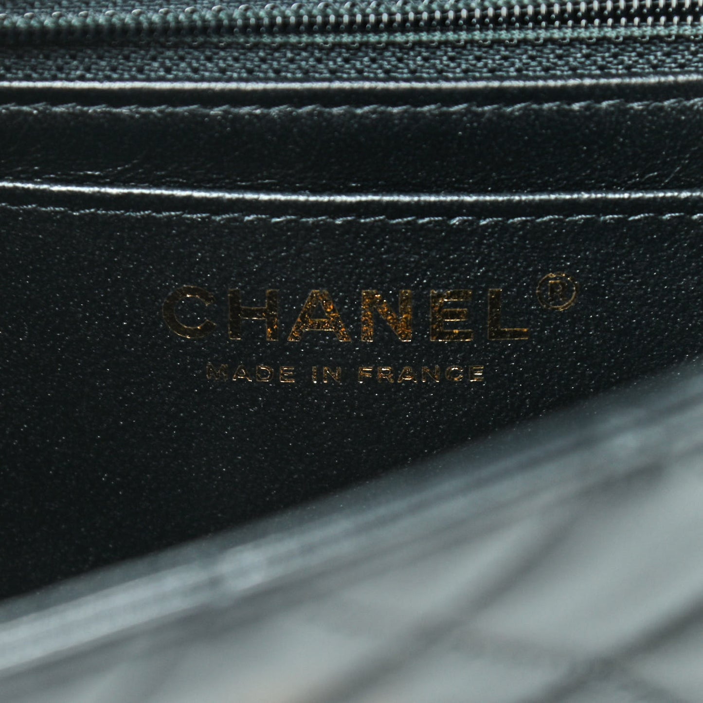 Lambskin Quilted Mini Rectangular Flap Black