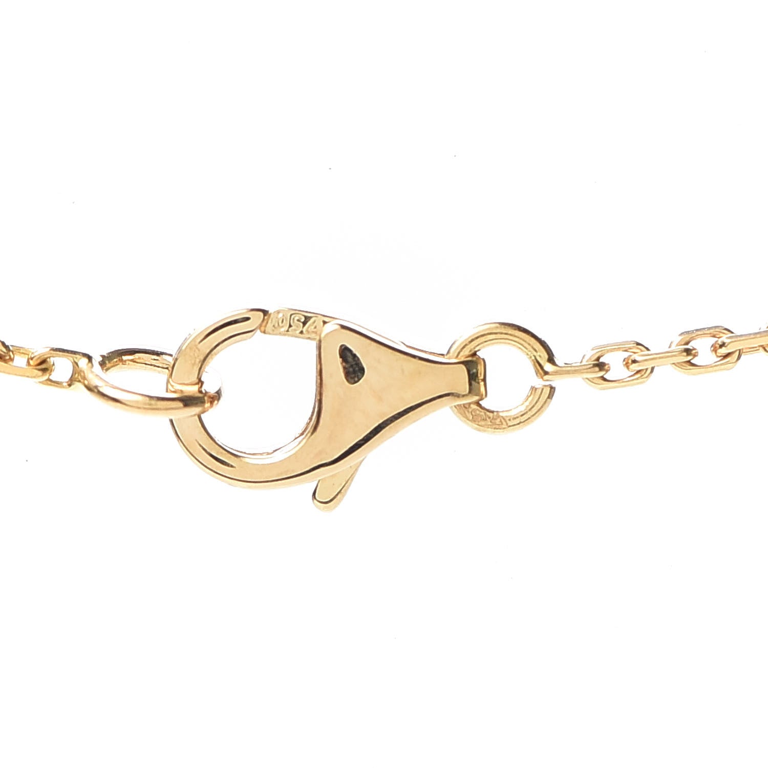 Van Cleef & Arpels 18K Yellow Gold Black Onyx Vintage Alhambra Pendant Necklace 4 of 8