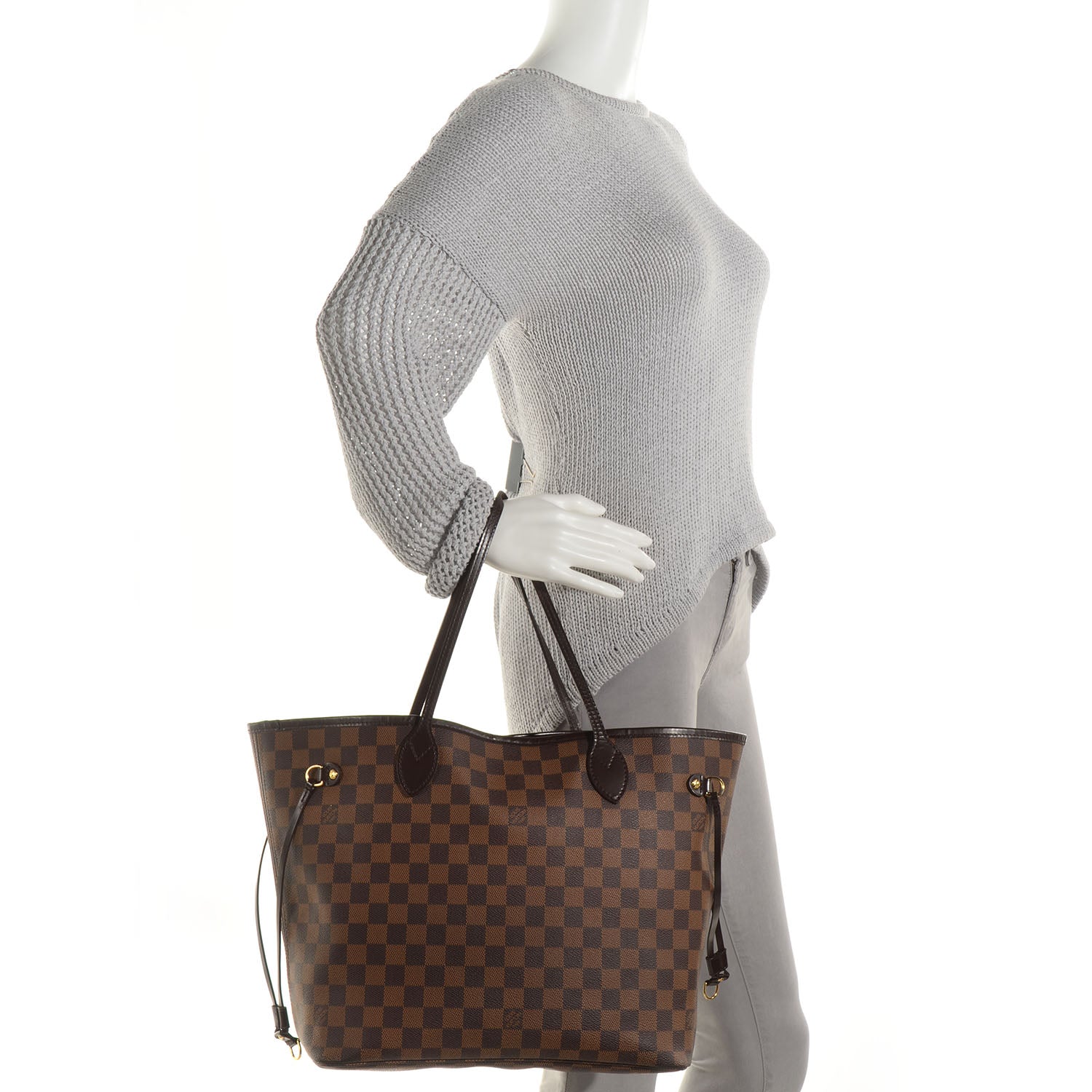 Louis Vuitton Damier Ebene Neverfull MM 2 of 7