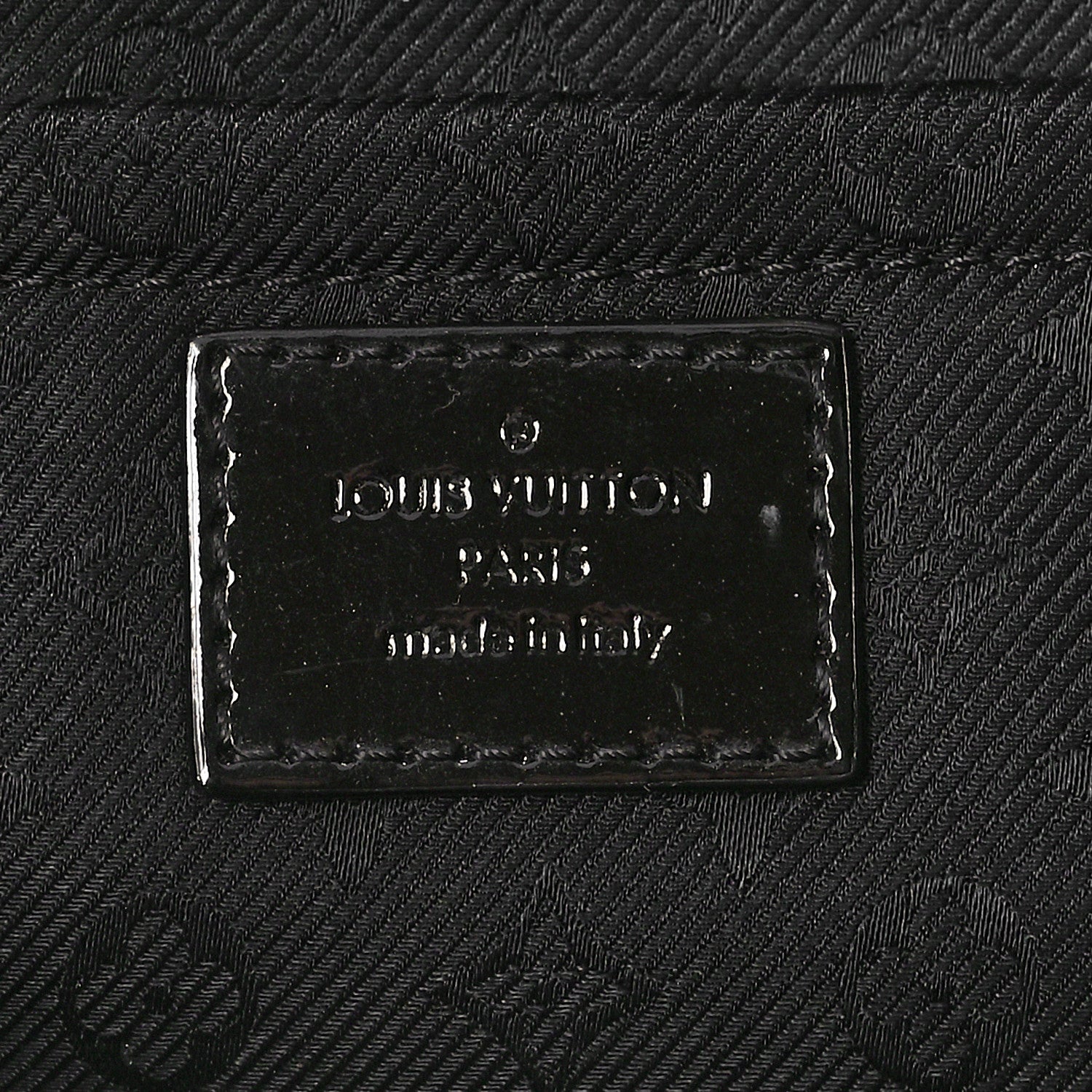 Louis Vuitton Calfskin Quilted Monogram Altair Clutch Black 7 of 9