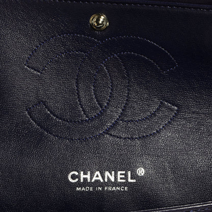 Chanel Lambskin Medium Double Flap Navy 6 of 8