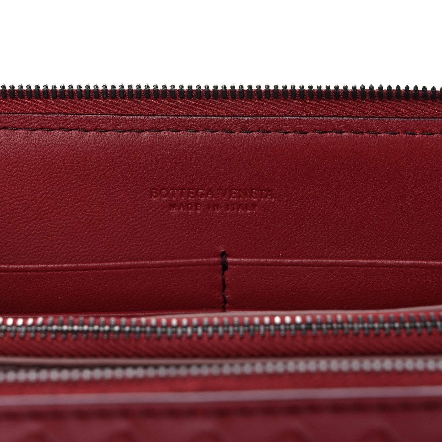 Nappa Intrecciato Camera Bag Red