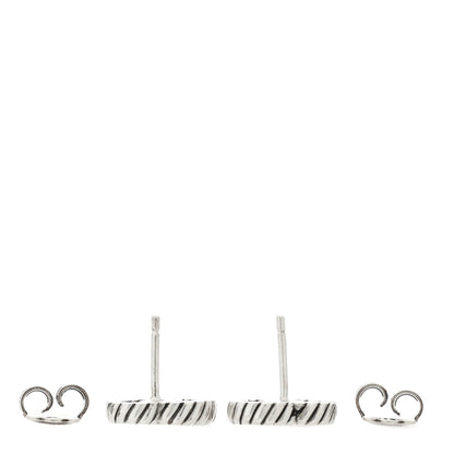 Gucci Sterling Silver Torchon Double G Earrings 3 of 5