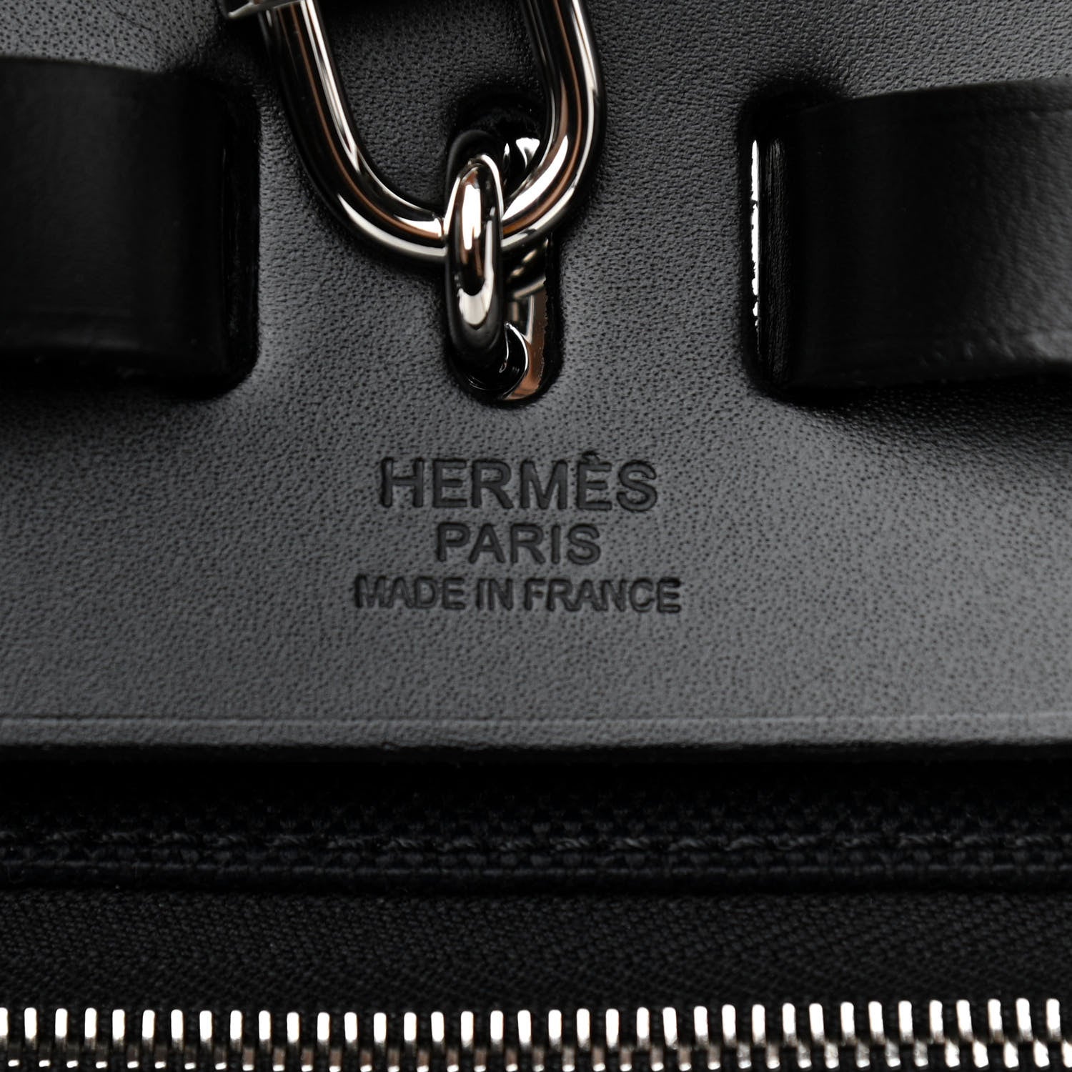 Hermes Military Toile Vache Hunter Herbag a Dos Zip Retourne Backpack Black 6 of 11