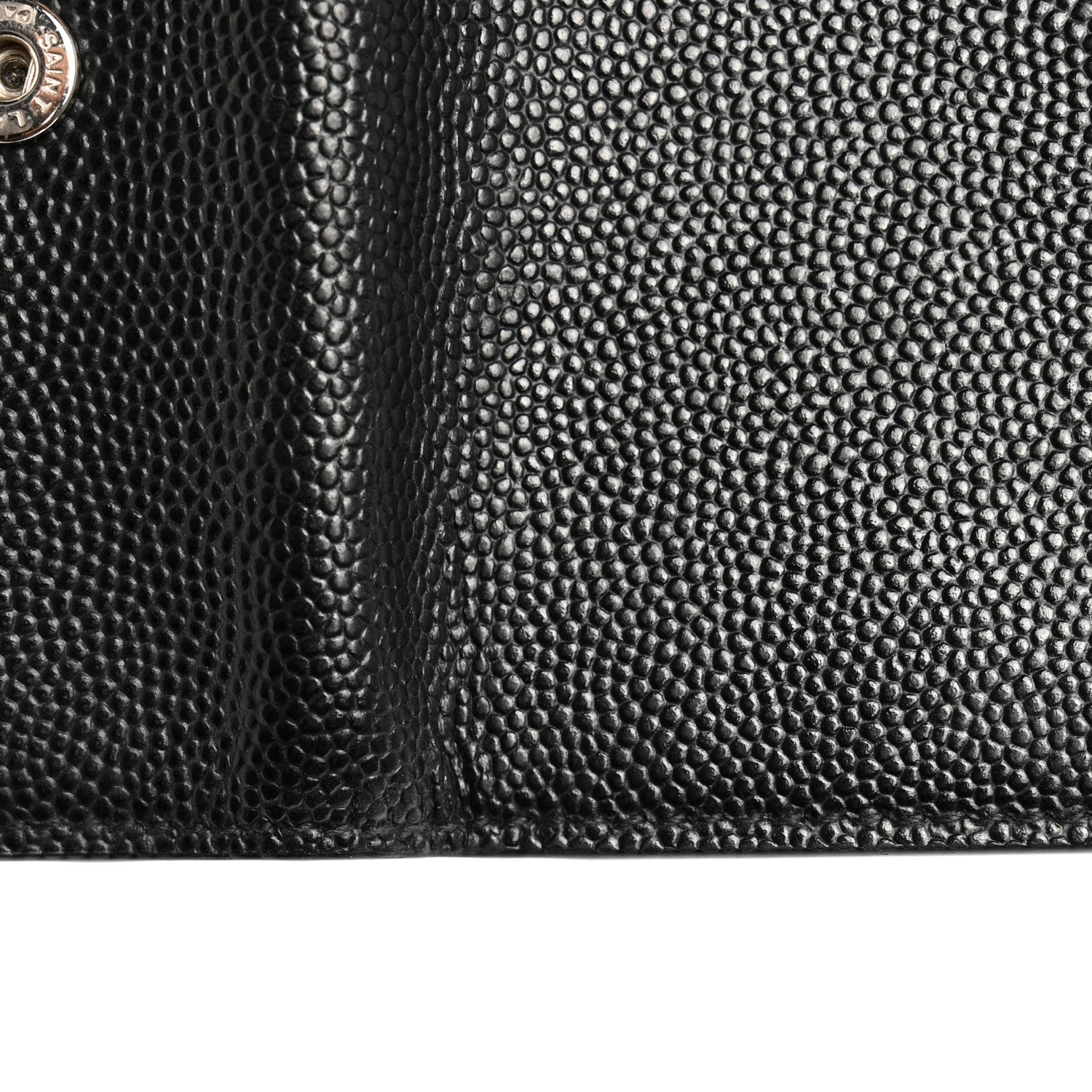 Saint Laurent Grain De Poudre Key Holder Wallet Black 9 of 9