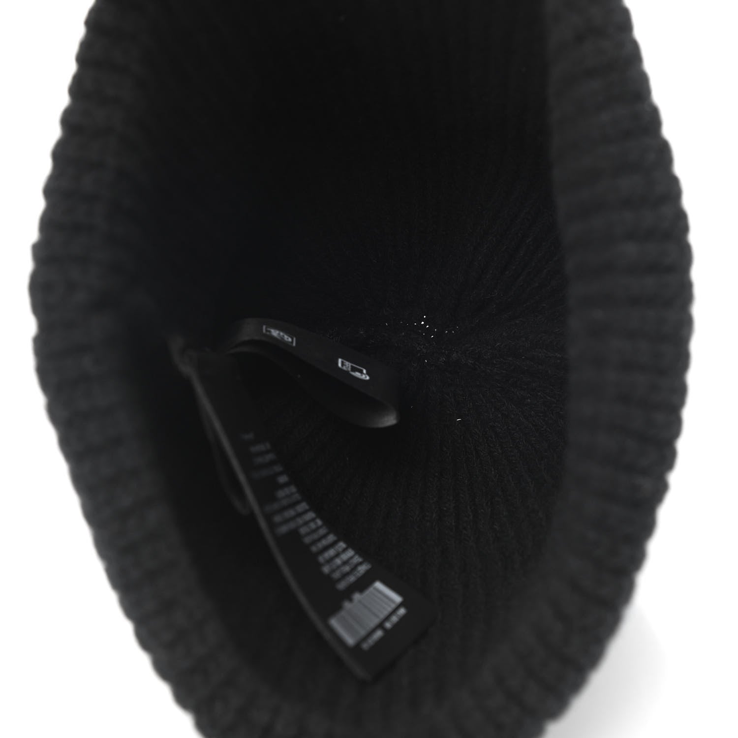 Prada Wool Cashmere Beanie Hat M Black 4 of 6