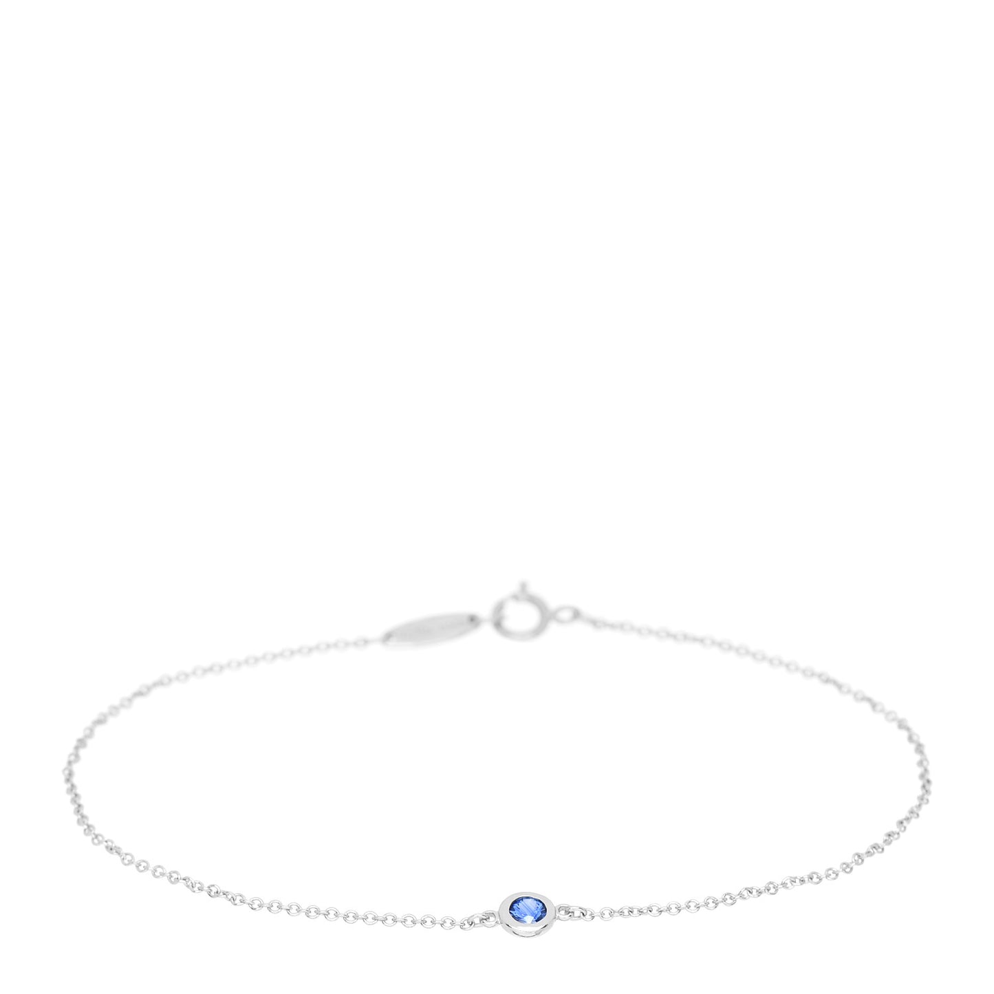 Platinum Blue Sapphire Elsa Peretti Color By The Yard Bracelet