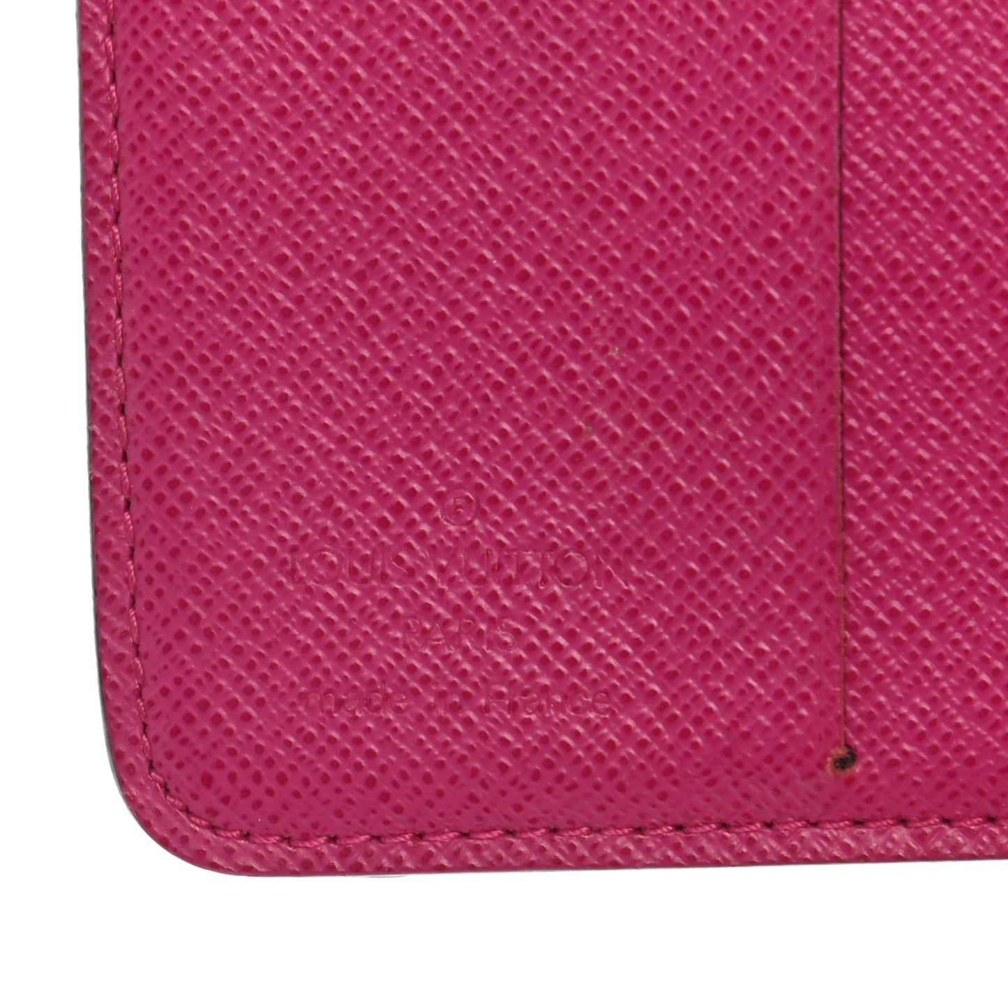 Monogram Perforated Compact Zipped Wallet Fuchsia