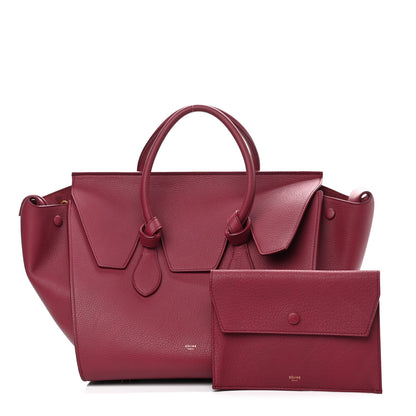 Celine Crisped Calfskin Small Tie Knot Tote Red 1 of 11