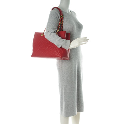 Chanel Caviar Quilted Grand Shopping Tote GST Rouge 2 of 7