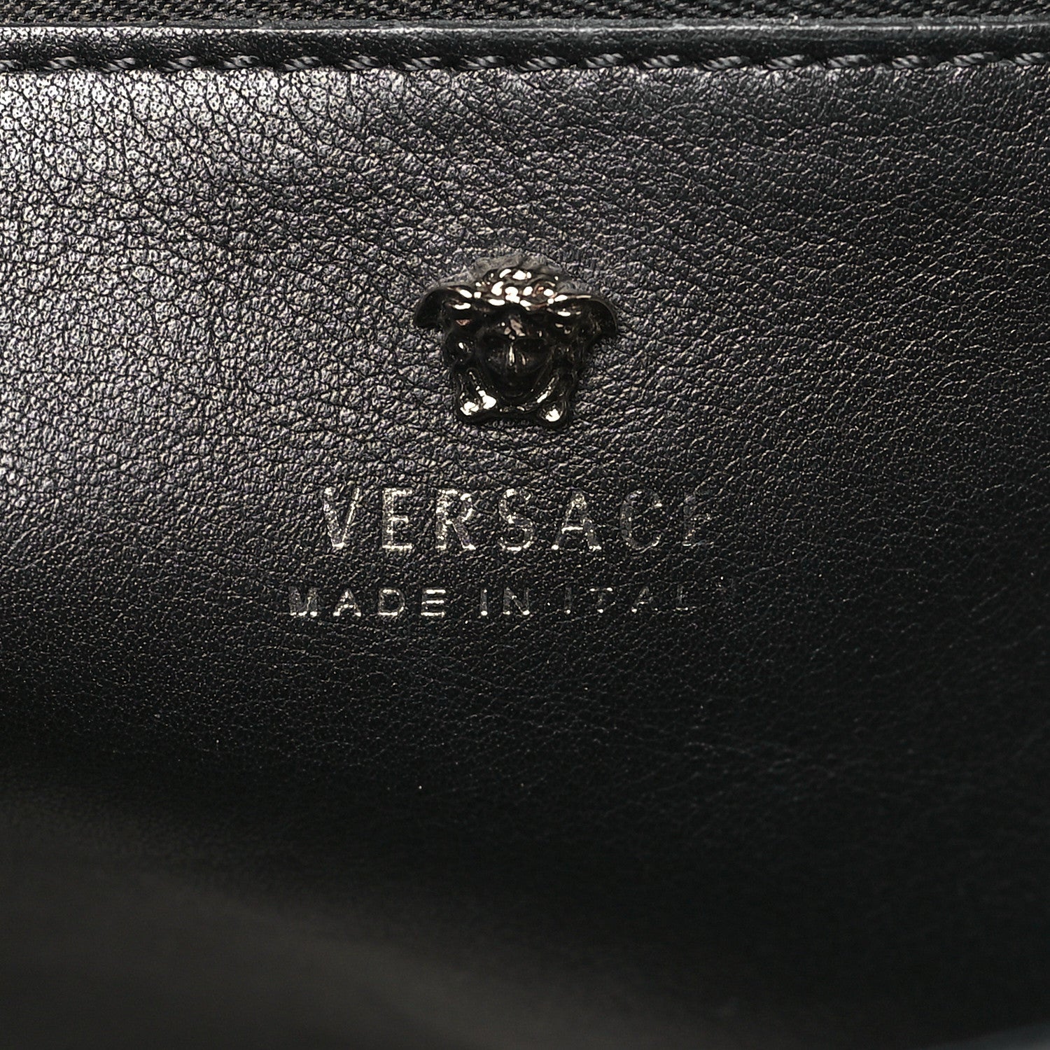 Versace Calfskin Medium Palazzo Empire Bag Black 6 of 8