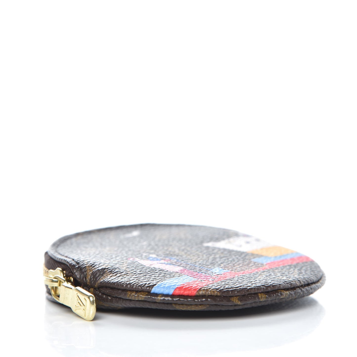 Monogram 2016 Christmas Animation Round Coin Purse Rouge