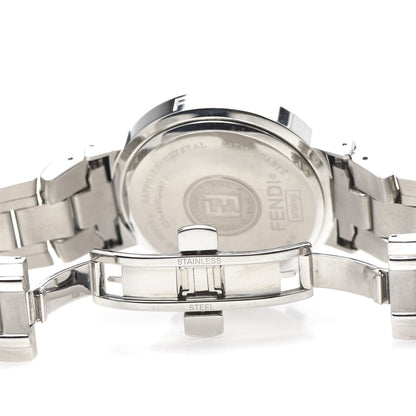 Fendi Stainless Steel 39mm Zucca Chronograph Quartz Watch Black 6 of 6