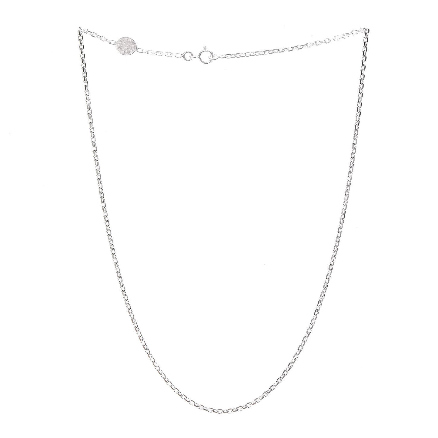 Sterling Silver Logo Stamp Necklace
