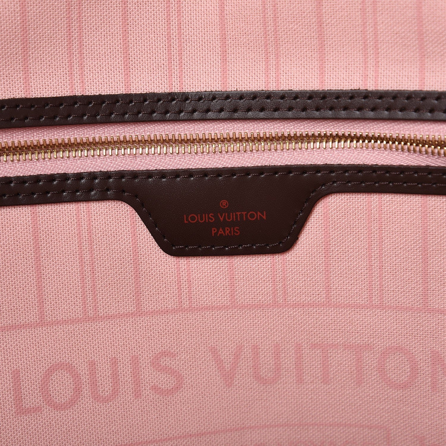 Louis Vuitton Damier Ebene Neo Neverfull MM Rose Ballerine 7 of 10