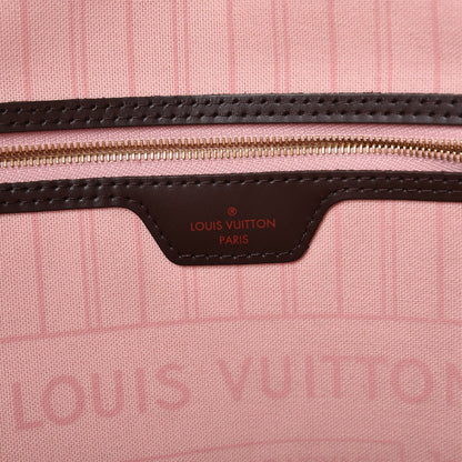 Louis Vuitton Damier Ebene Neo Neverfull MM Rose Ballerine 7 of 10