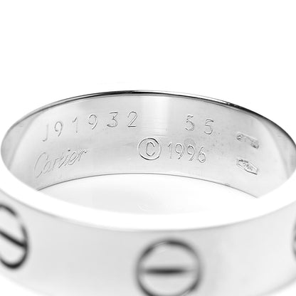 Cartier 18K White Gold 5.5mm LOVE Ring 55 7.25 4 of 4