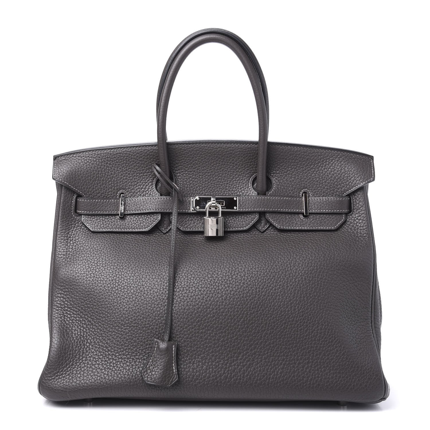 Hermes Taurillon Clemence Birkin 35 Graphite 1 of 33