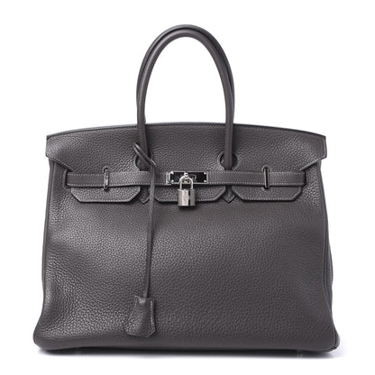 Hermes Taurillon Clemence Birkin 35 Graphite 1 of 33