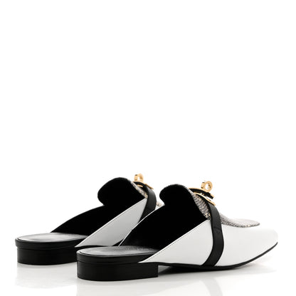 Hermes Lizard Calfskin Oz Mules 37.5 Ombre 4 of 9