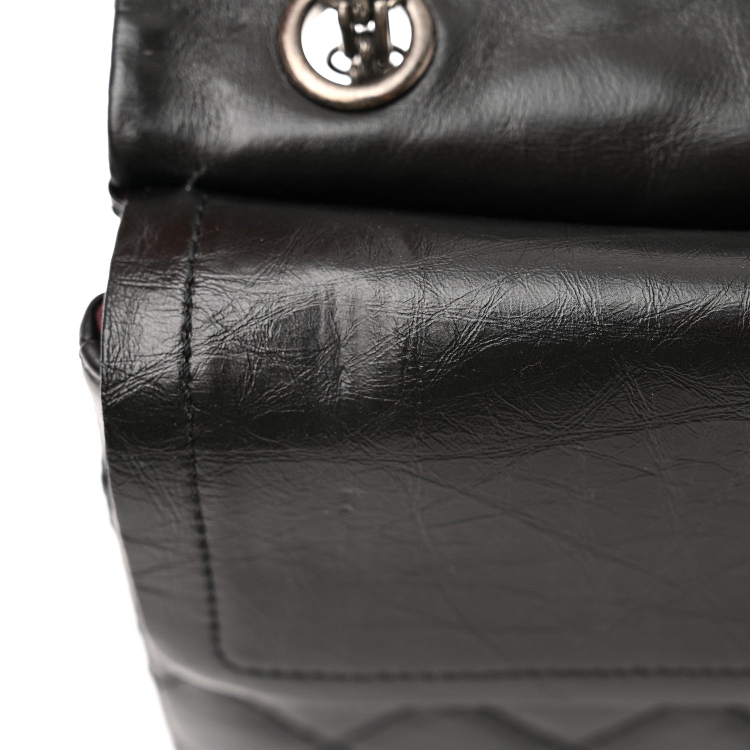 Chanel Aged Calfskin Quilted 2.55 Reissue 226 Flap Black 13 of 17