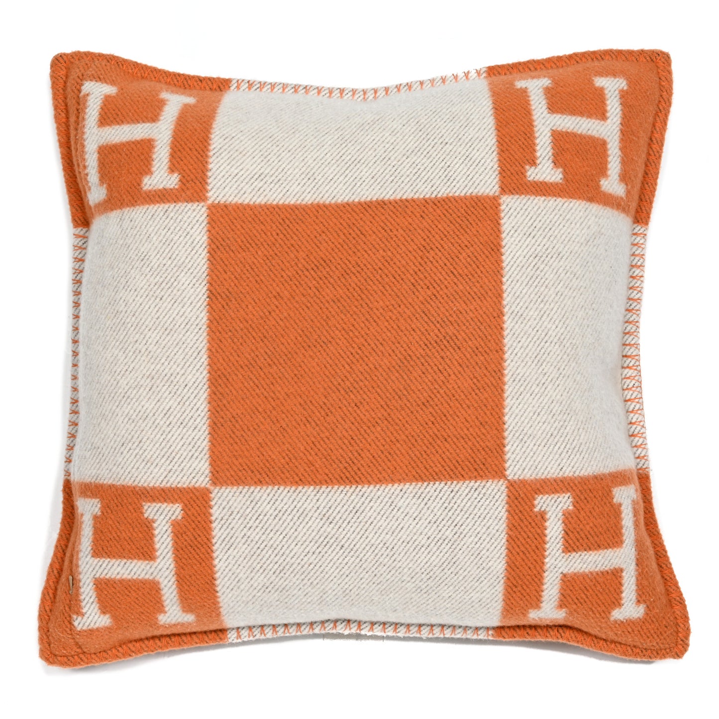 Wool Cashmere Avalon Pillow PM Ecru Potiron