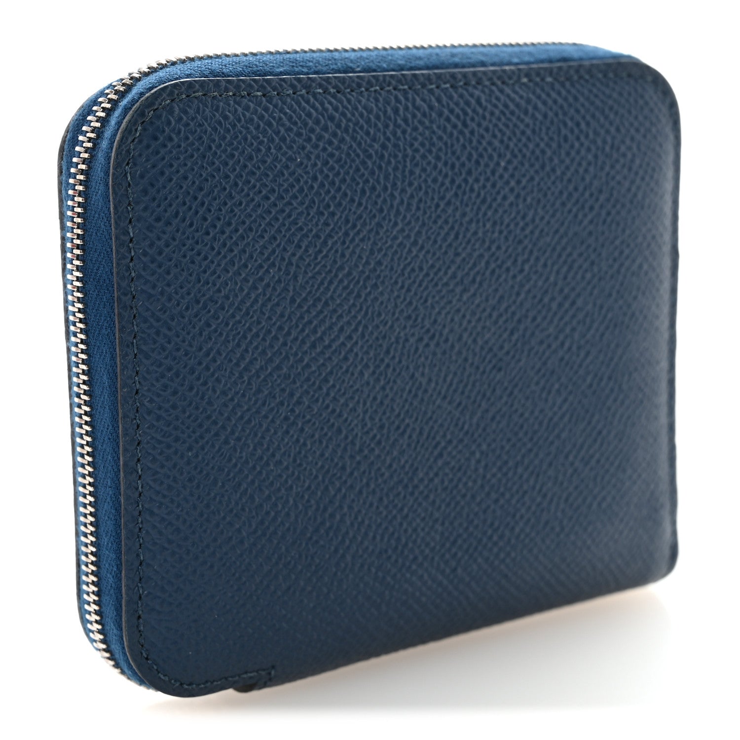 Hermes Epsom Silk'In Compact Wallet Deep Bleu 3 of 7