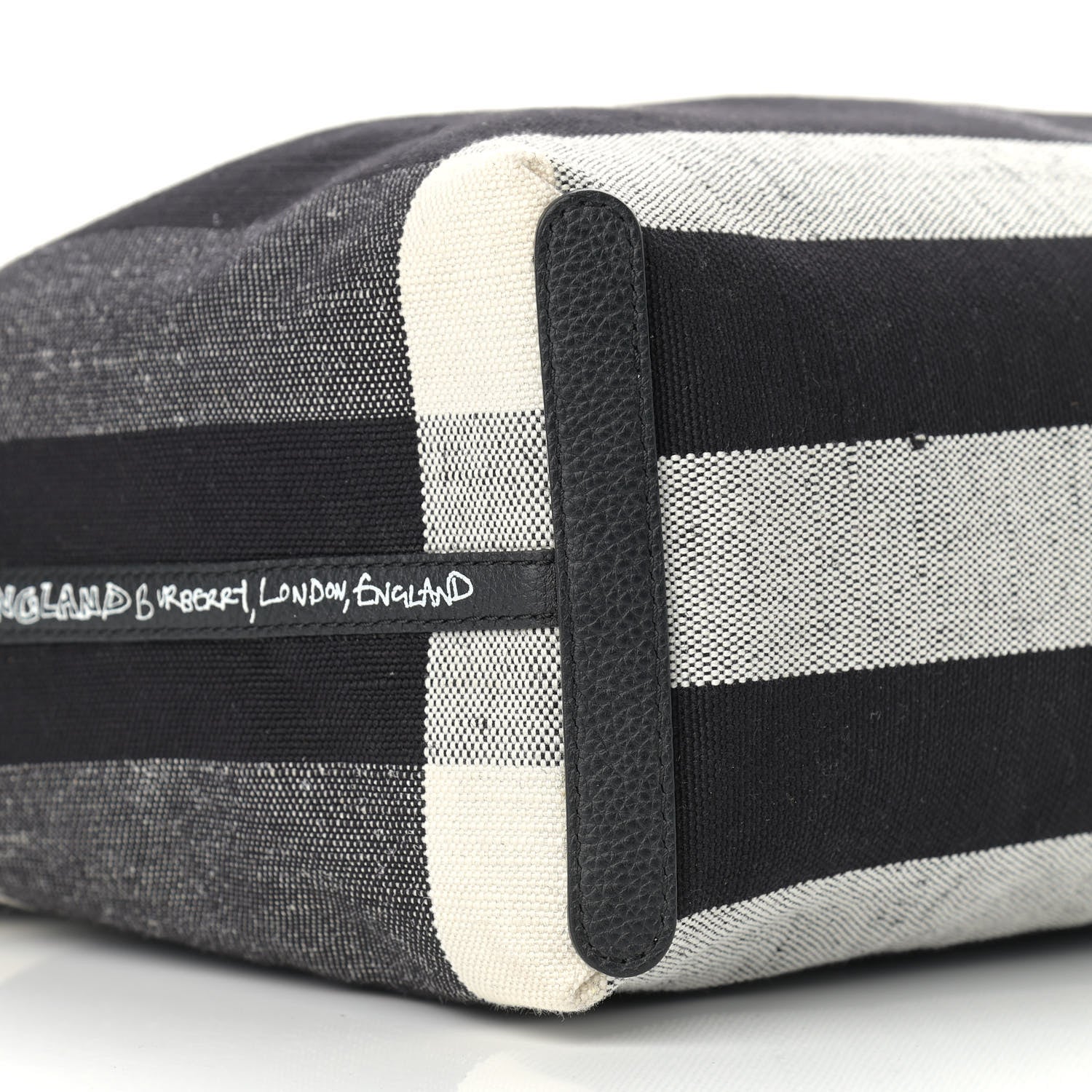 Burberry Coated Canvas Mega Check Sketchbook Medium Reversible Doodle Tote Black 15 of 18