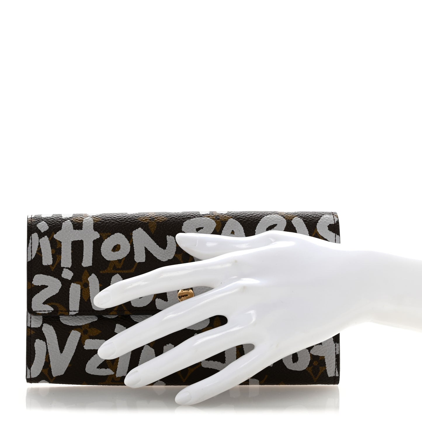 Monogram Graffiti Porte-Monnaie Wallet Silver