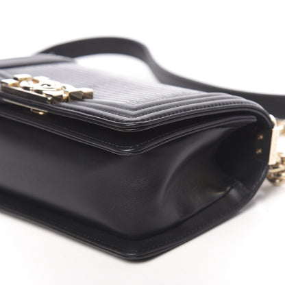 Chanel Lizard Calfskin Small Boy Flap Black 9 of 9