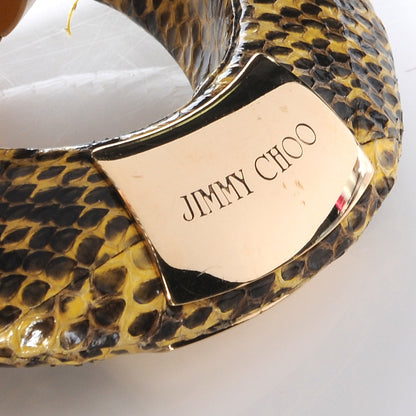 Jimmy Choo Leather Snake Trim Sky Hobo Yellow 8 of 8