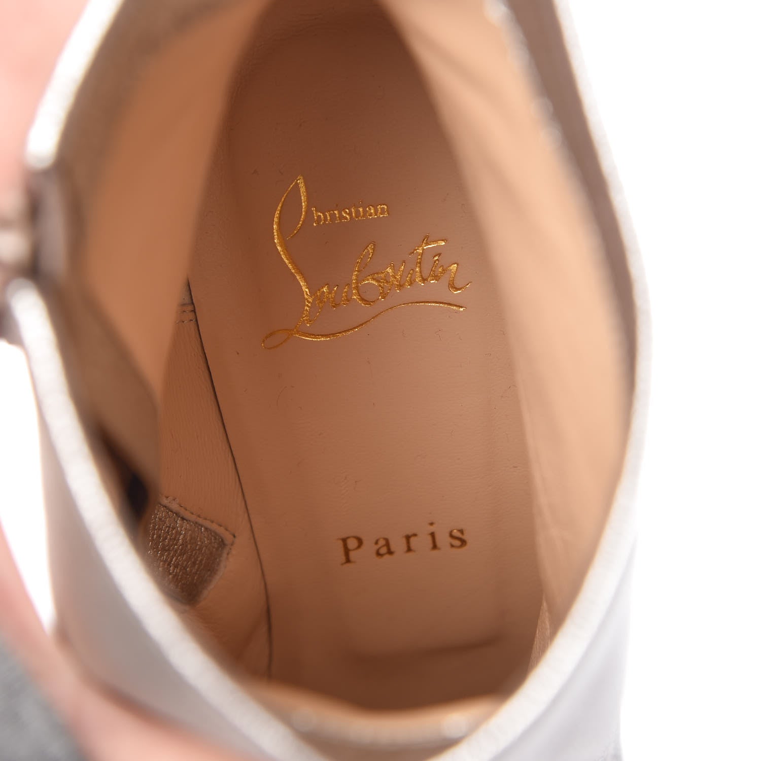 Christian Louboutin Kid Lame Washed Adox 85 Ankle Boots 39 Roche Grezzo Saponat 7 of 8