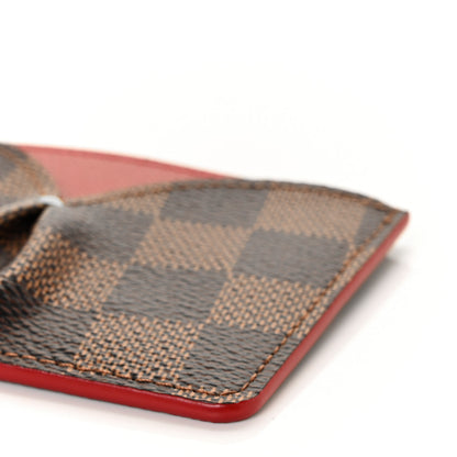 Louis Vuitton Damier Ebene Caissa Card Holder Cherry 8 of 8