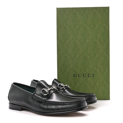 Gucci Lebonne Calfskin Mens Horsebit Loafers With Cover 8.5 Black 15 of 15