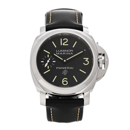Panerai Stainless Steel Calfskin 44mm Luminor Marina Manual Winding Watch Black PAM00776 1 of 5