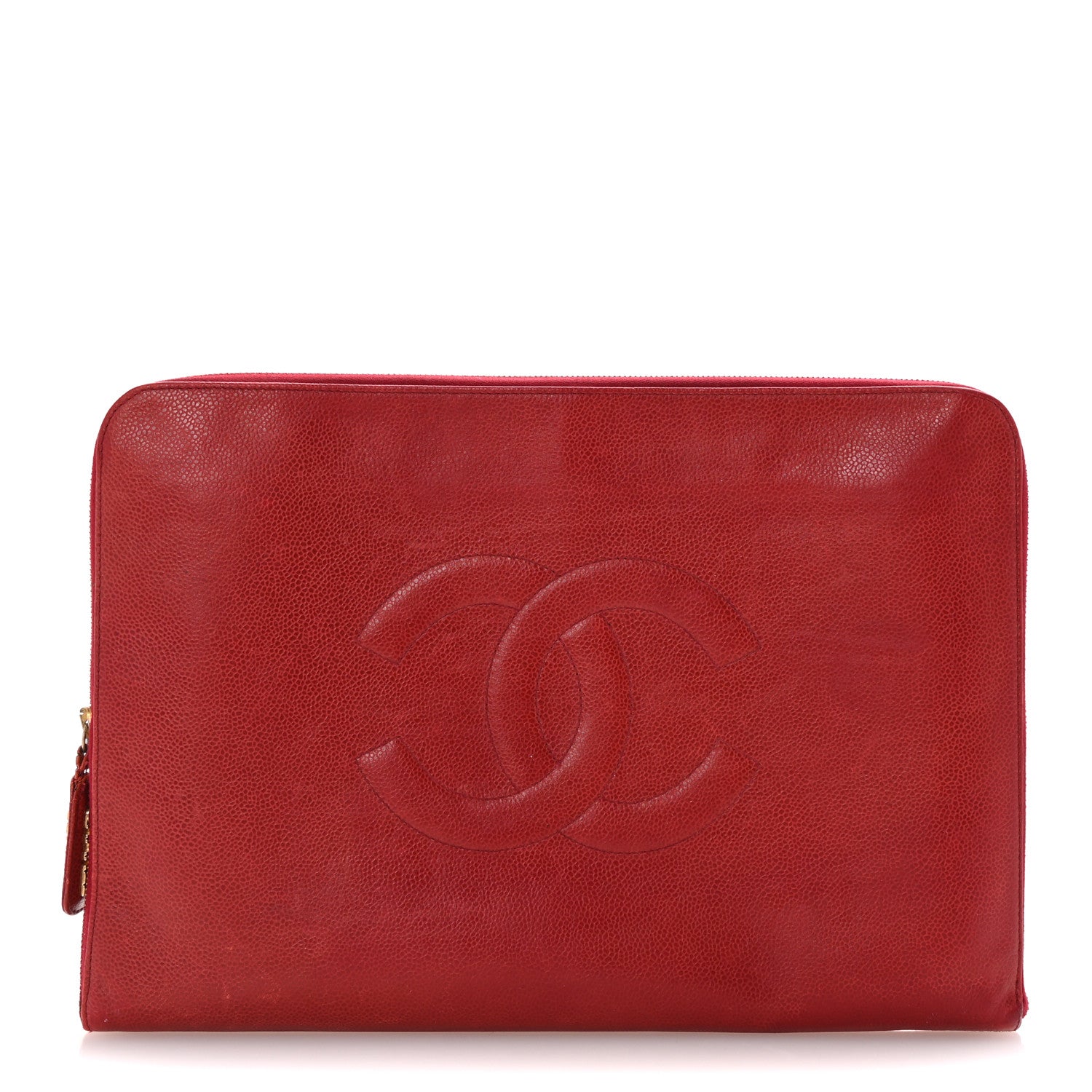 Chanel Caviar Timeless CC Portfolio Red 1 of 8