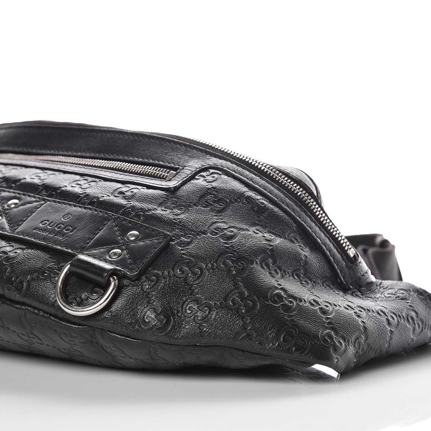 Guccissima Web Belt Bag Black