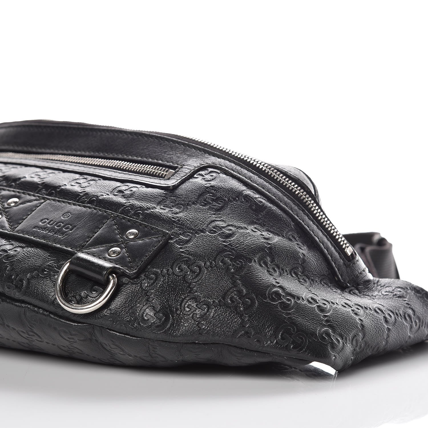 Gucci Guccissima Web Belt Bag Black 10 of 10