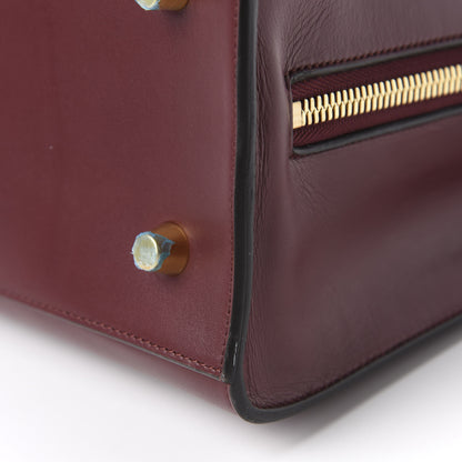 Celine Calfskin Boxy Tote Burgundy 11 of 11