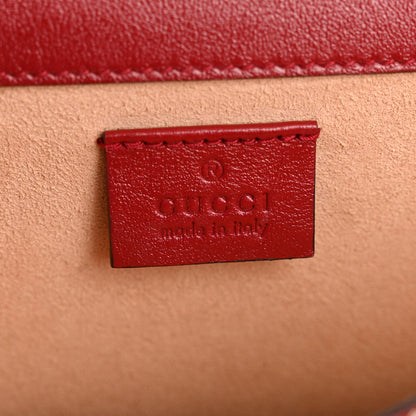 Gucci Tweed GG Monogram Small Dionysus Shoulder Bag White Black Romantic Cherry 6 of 12