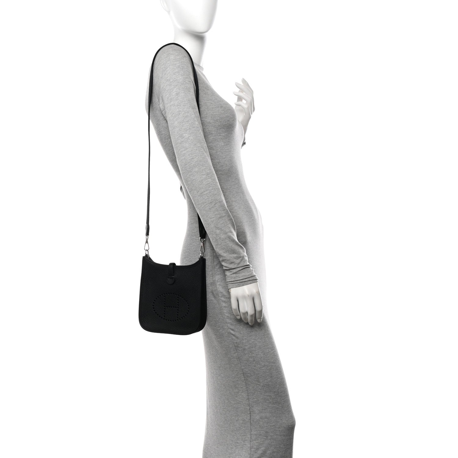 Hermes Taurillon Clemence Evelyne TPM Black 2 of 10
