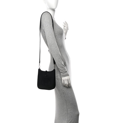 Hermes Taurillon Clemence Evelyne TPM Black 2 of 10