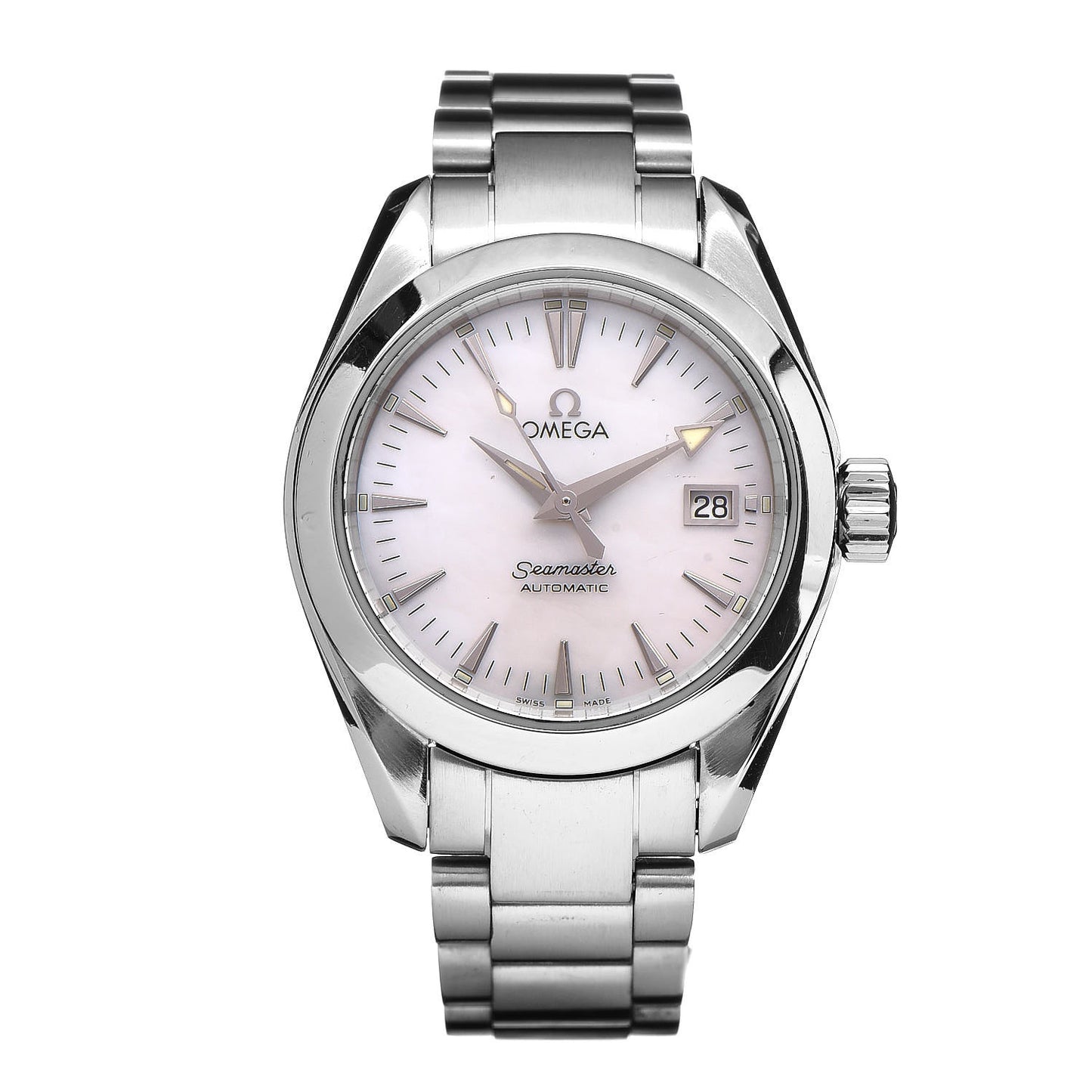 Stainless Steel Mother of Pearl 29mm Seamaster Automatic Watch 2573.70.00