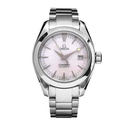 Omega Stainless Steel Mother of Pearl 29mm Seamaster Automatic Watch 2573.70.00 1 of 6