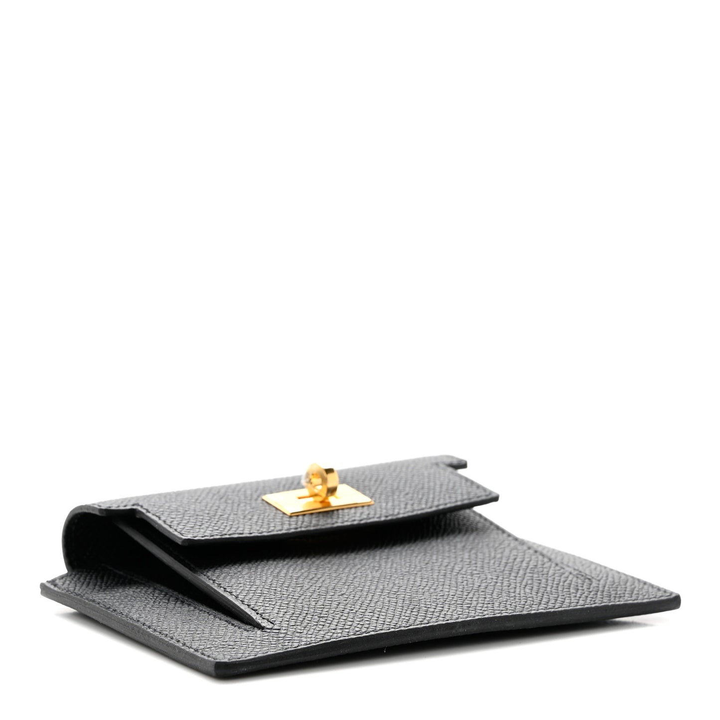 Epsom Kelly Pocket Compact Wallet Black