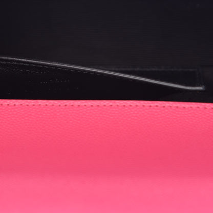 Saint Laurent Grain De Poudre Classic Monogram Clutch Lipstick Fuchsia 7 of 10