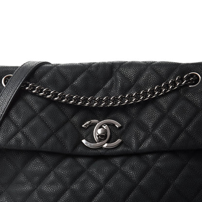 Chanel Iridescent Caviar Medium Lady Pearly Flap Black 10 of 10