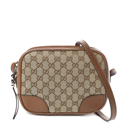 Gucci Monogram Mini Bree Messenger Bag Beige Tabacco 1 of 10