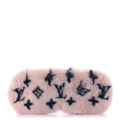 Louis Vuitton Monogram Mink Fur Sleep Mask Light Pink 1 of 4