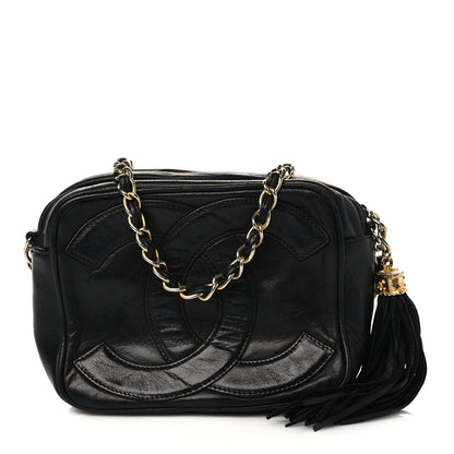 Chanel Lambskin CC Tassel Camera Case Black 1 of 11